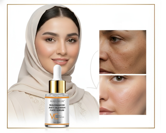 – إشراقة وشد بشرتك بشكل طبيعي ✨ Niacinamide + Retinol